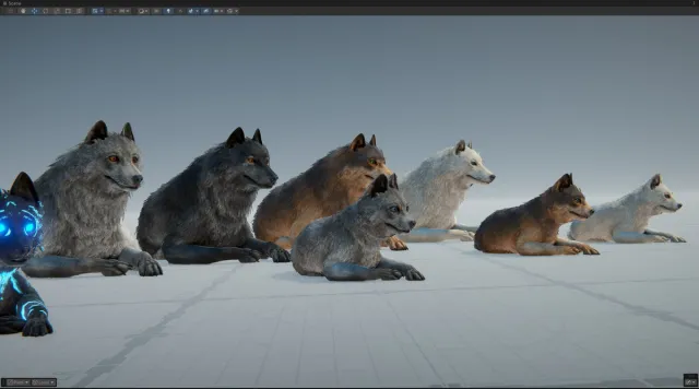 Realistic Wolf