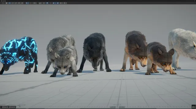 Realistic Wolf