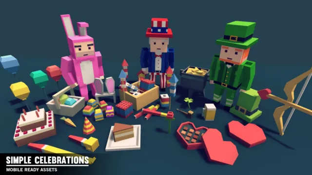 Simple Celebrations - Cartoon assets