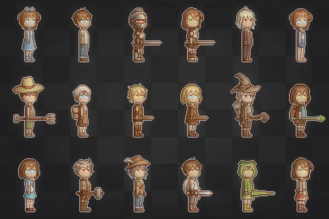 Customizable Pixel Character