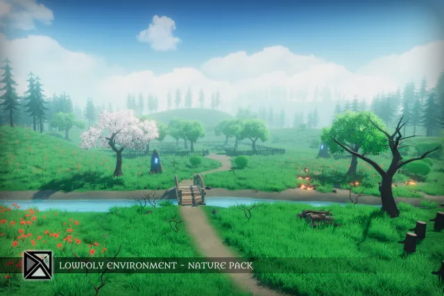 Low Poly Nature Environment Medieval Fantasy