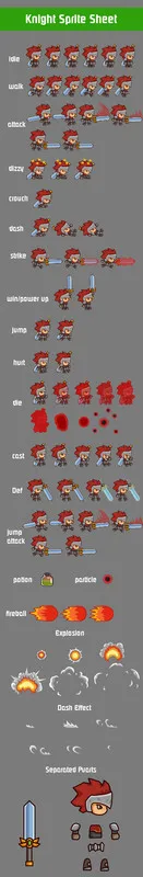 Knight Sprite Sheet