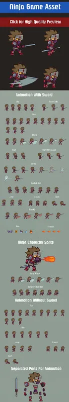 Ninja Sprite Sheet