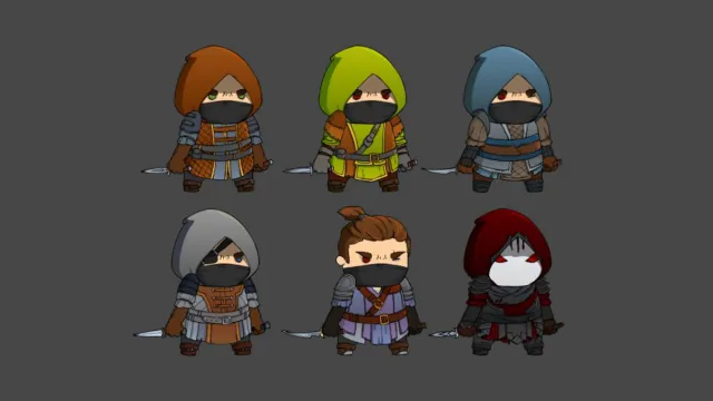 Mighty Heroes (Rogue) 2D Fantasy Characters Pack
