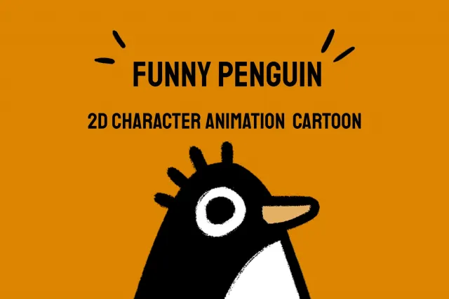 2D Character Sprite Animation - Penguin