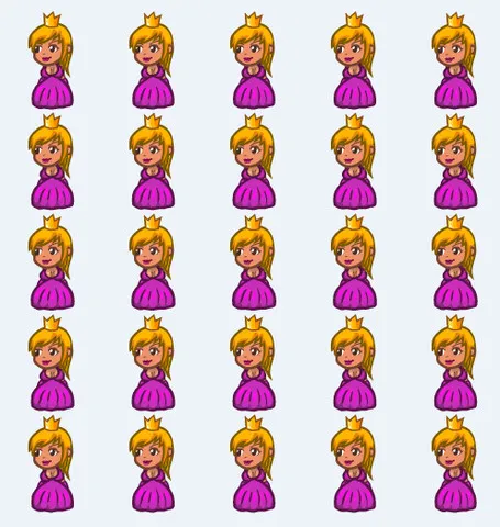 2D Animated Fantasy Knight, Dragon and Princess Pack