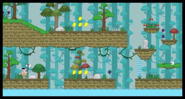 2D Stone Age World Platformer Starter Kit