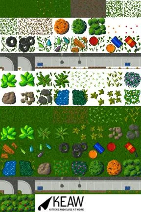 Backyard Top-Down Tileset