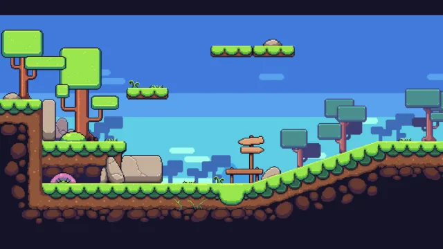 Nature pixel art base assets FREE