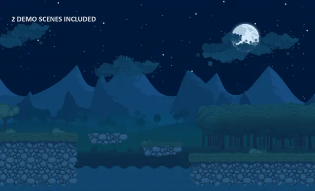 2D Forest Tileset Pack Toon Style