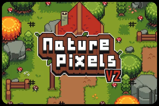 Nature Pixels V2 | Top-down pixel art asset pack