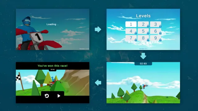 2.5D Bike Racing Game Template