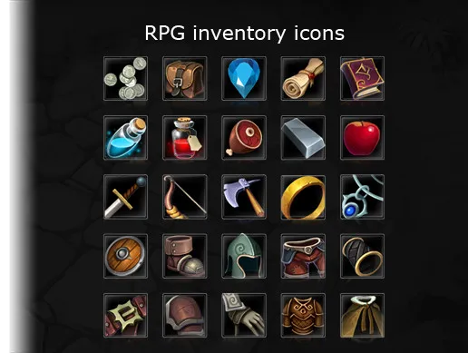 RPG inventory icons