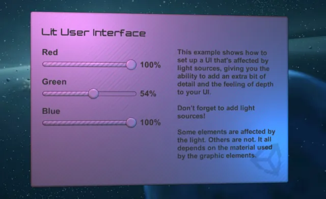 UI Examples | uGUI Sample Project