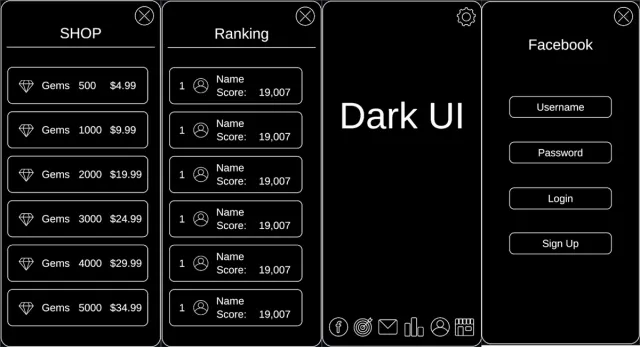 Dark Theme UI
