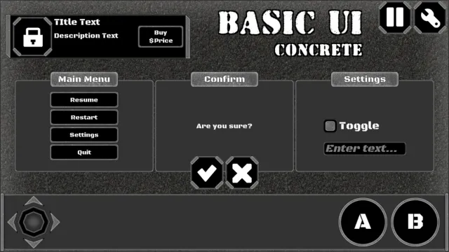 Basic UI Elements: Concrete