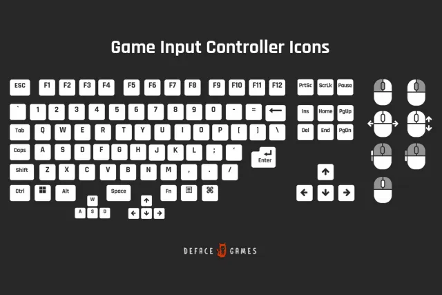 Game Input Controller Icons Free