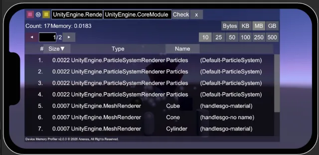 Device Memory Profiler PRO