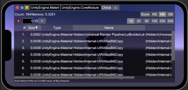Device Memory Profiler PRO