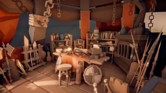 STYLIZED Fantasy Armory - Low Poly 3D Art