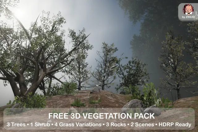 FREE 3D VEGETATION PACK