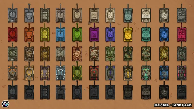 2D Pixel - Tank Pack