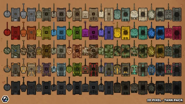 2D Pixel - Tank Pack