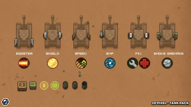 2D Pixel - Tank Pack