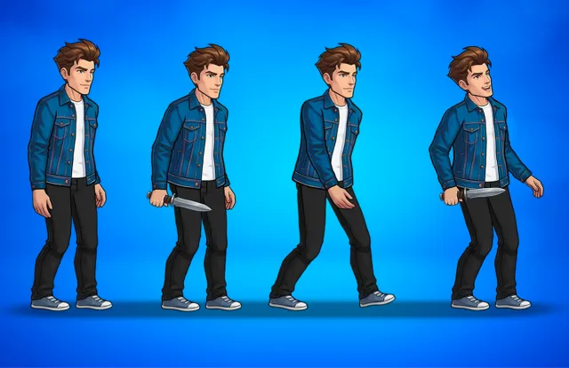 Derek - Free 2D Animated Spine Character