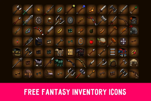 Fantasy Inventory Icons [Free]