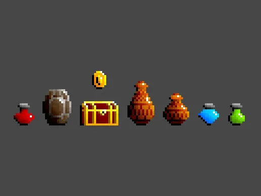 2D Pixel Item Asset Pack