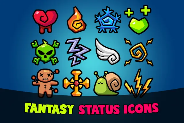 Fantasy Status Icons