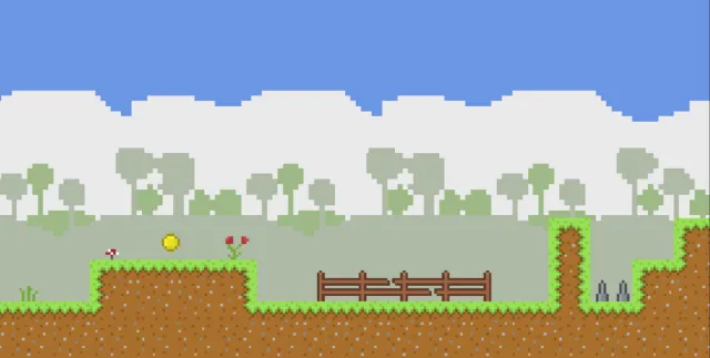 2.5D Pixel Art Platformer - Plain