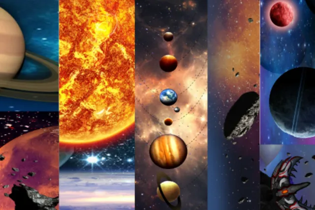 2D-Space Theme Parallax Backgrounds