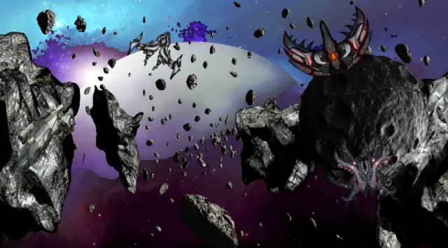 2D-Space Theme Parallax Backgrounds