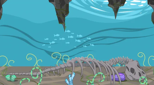 2D-Ocean theme Parallax Background