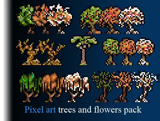Trees Pixel Art Pack