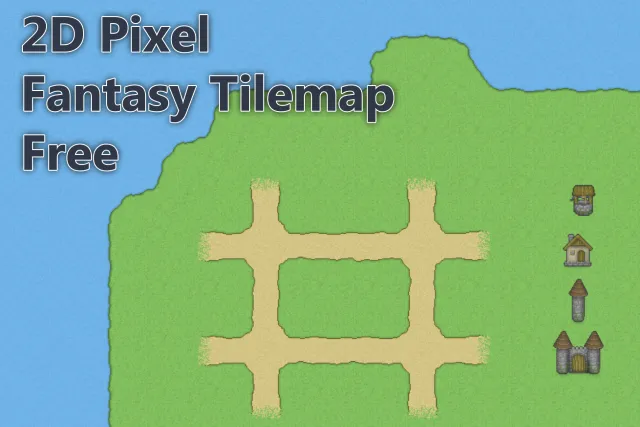2D Pixel Fantasy Tilemap (Free)