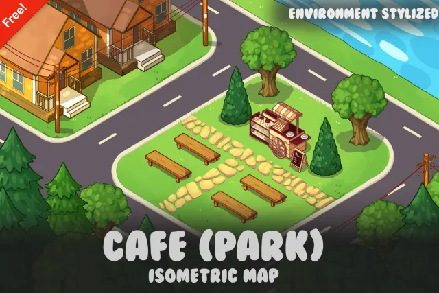 Isometric Map - Cafe (Park)
