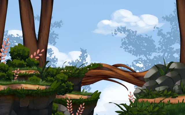 Temple Bridge - Stylized 2D Side Scroller Pack