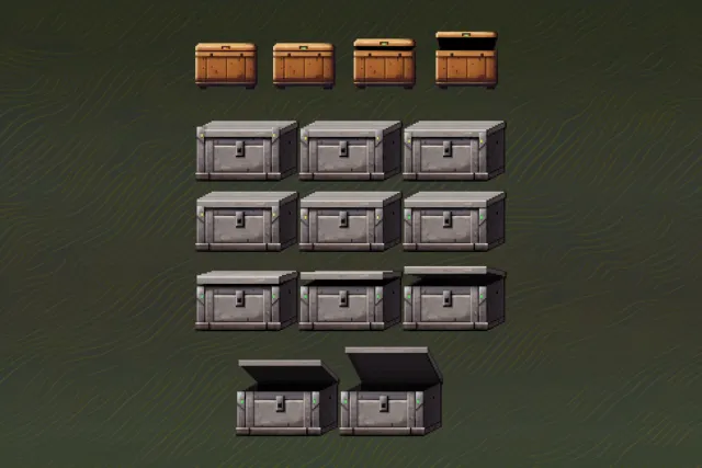 Pixel Chests Pack - Animated