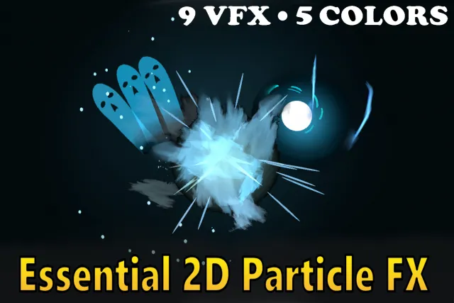 Essential 2D Particle FX – Starter Pack for Platformer Games