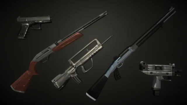 Guns Pack: Low Poly Guns Collection