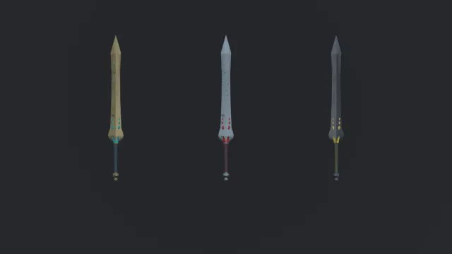 FREE - Low Poly Swords - RPG Weapons
