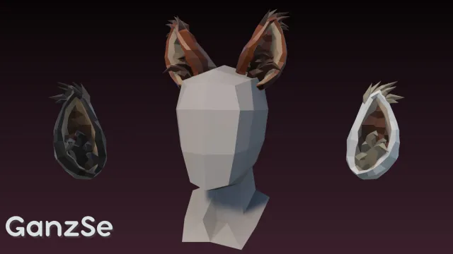 GanzSe FREE Character Accessories - Fantasy Low Poly Pack