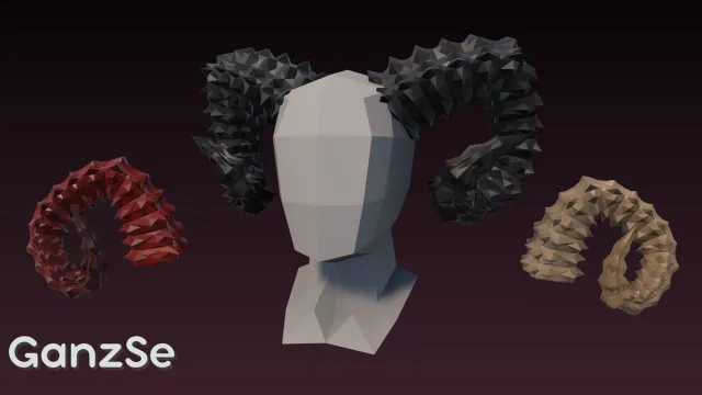 GanzSe FREE Character Accessories - Fantasy Low Poly Pack