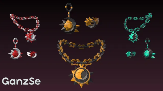 GanzSe FREE Character Accessories - Fantasy Low Poly Pack