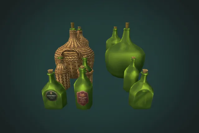 Cork Glass Bottles