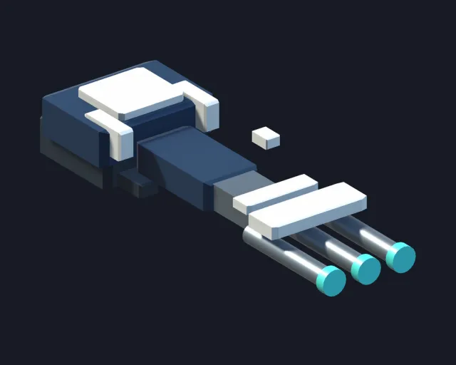 Stylized Vehicle Weapons - 6 Free Starter Models