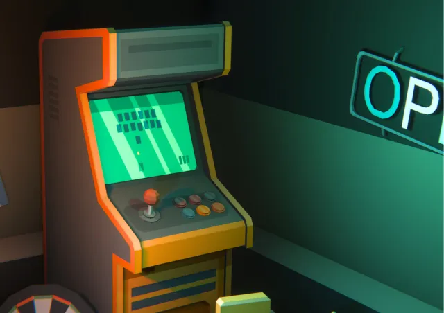 FREE Low Poly Sci-Fi Recreation Room Environment Demo / Cosmic Retro